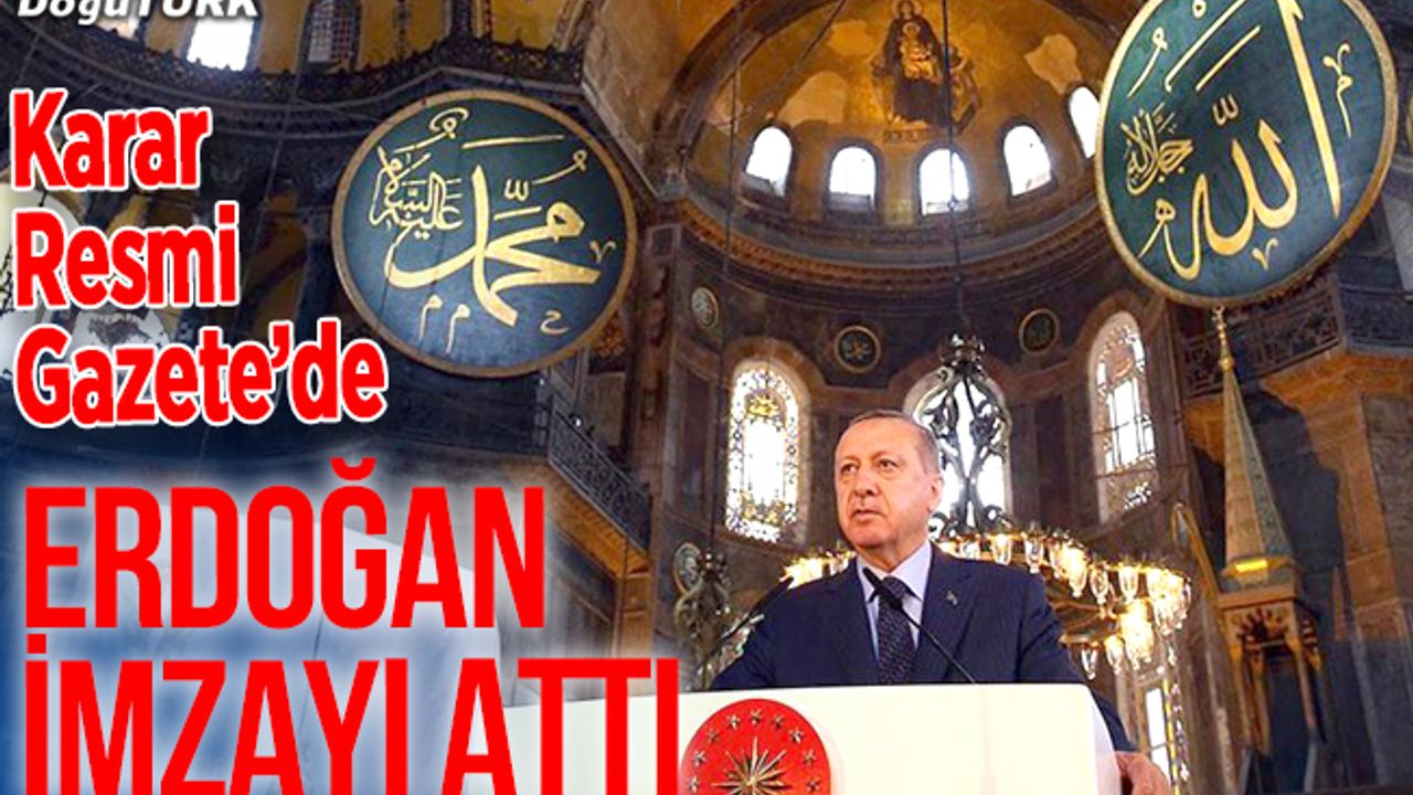 Erdoğan imzayı attı; Karar Resmi Gazete’de