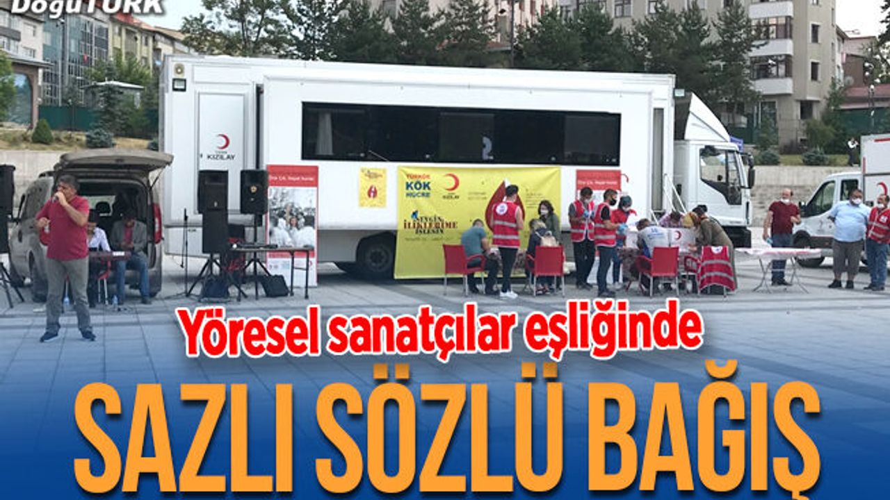 Erzurum'da kök hücre bağışı yöresel şarkılar eşliğinde yapıldı