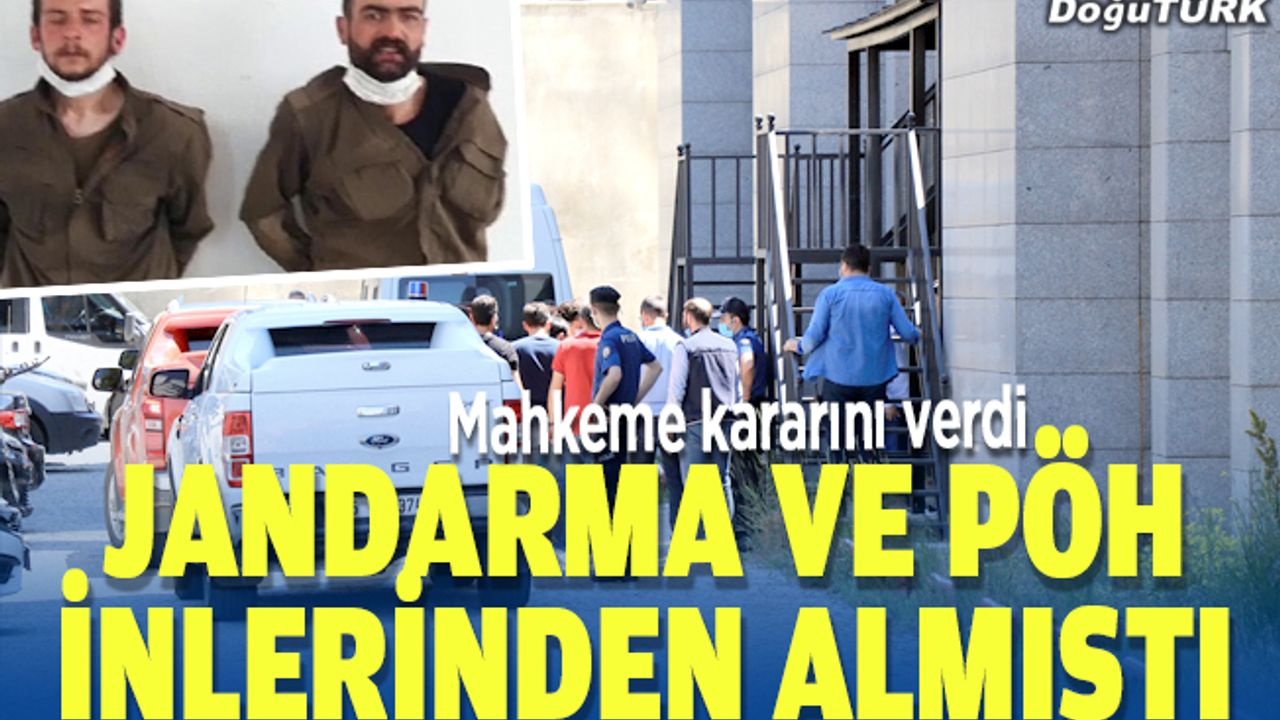 Erzurum'da yakalanan 2 terörist tutuklandı