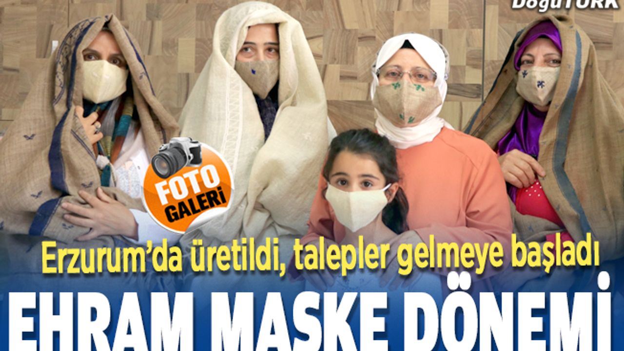 Erzurum'un asırlık kumaşı "ehram"dan maske üretiliyor