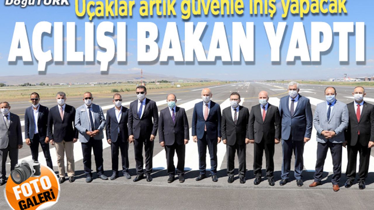Erzurum’da havalimanı pist sorunu tarih oldu