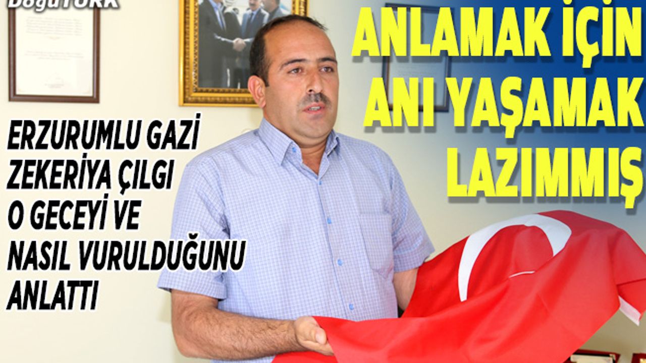 Gazi Çılgı: Asker kılıklı terörist, beylik silahıyla bacağımdan vurdu