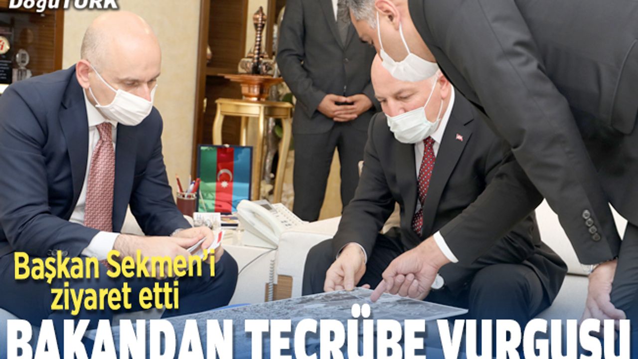 Ulaştırma ve Altyapı Bakanı Karaismailoğlu Büyükşehir’i ziyaret etti