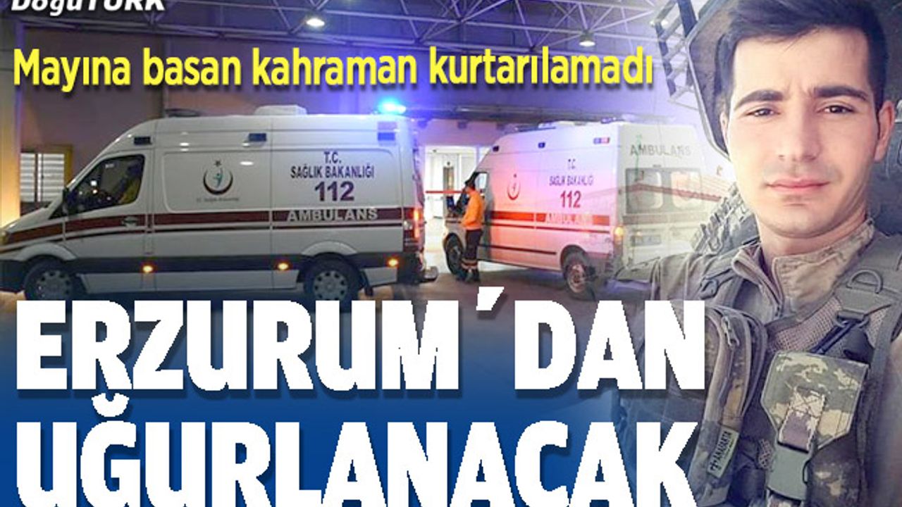 Ağrı'da operasyonda yaralanan uzman çavuş şehit oldu