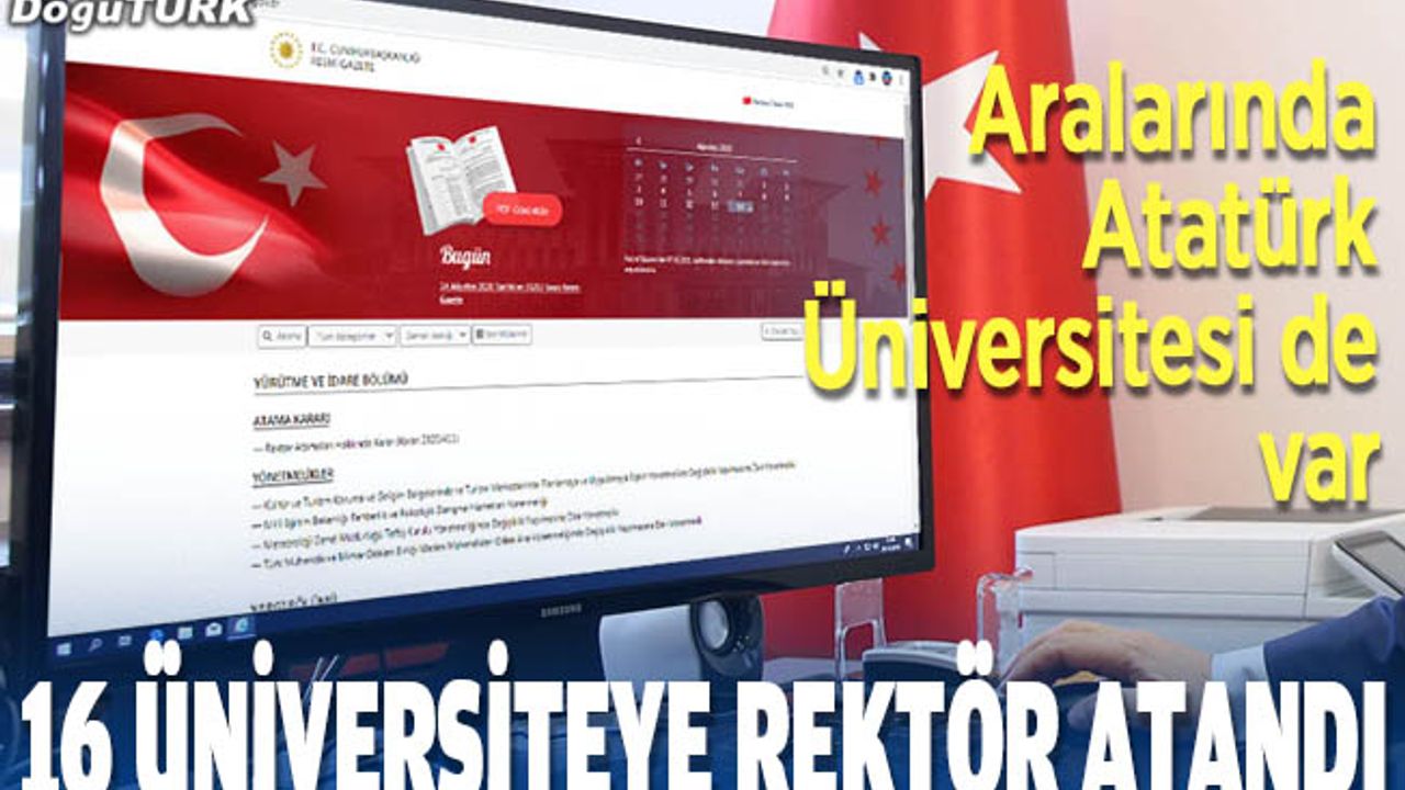 Cumhurbaşkanı Erdoğan 16 üniversiteye rektör atadı