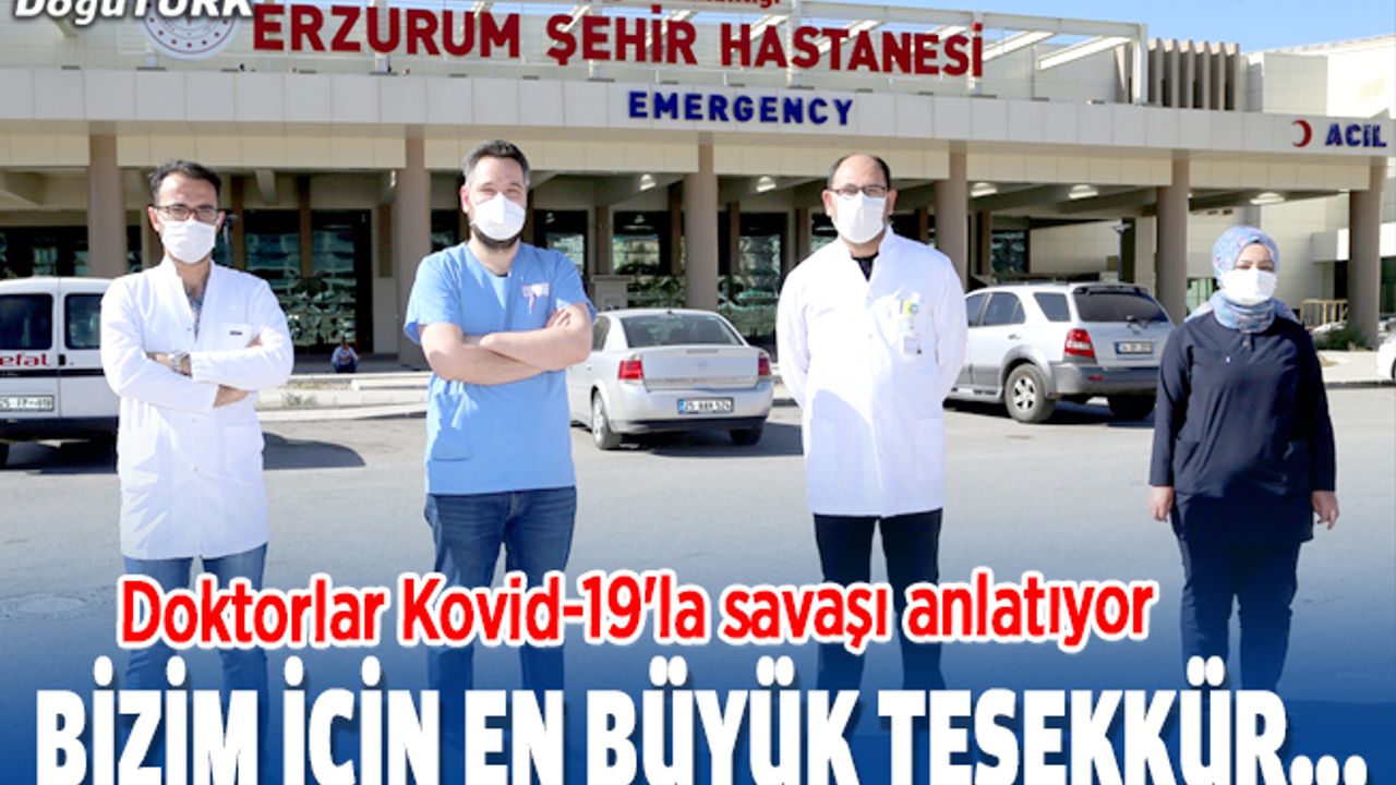 Bizim için en büyük teşekkür, vatandaşın maske takıp kurallara uymasıdır