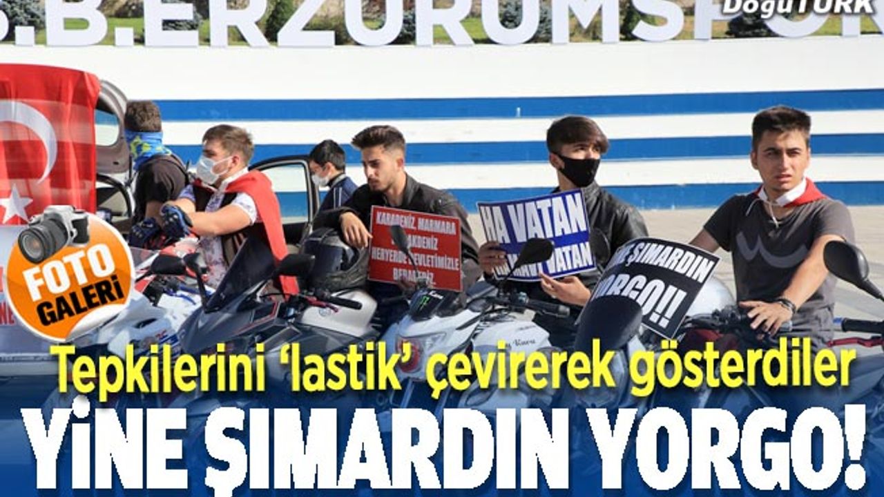 Erzurum'da tepki; Ha vatan ha mavi vatan!