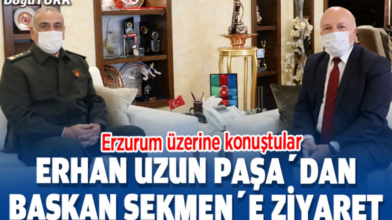 9. Kolordu Komutanı Uzun’dan Başkan Sekmen’e ziyaret