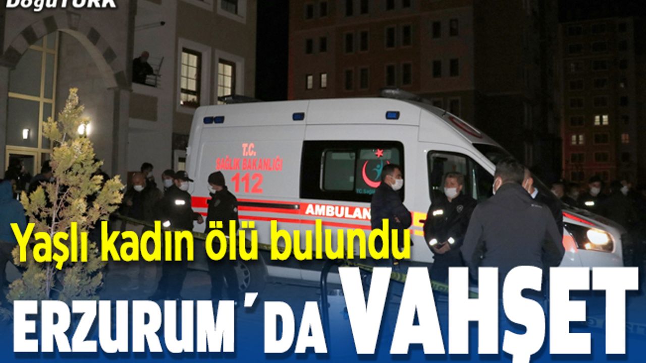Erzurum’da bir kadın evinde ölü bulundu