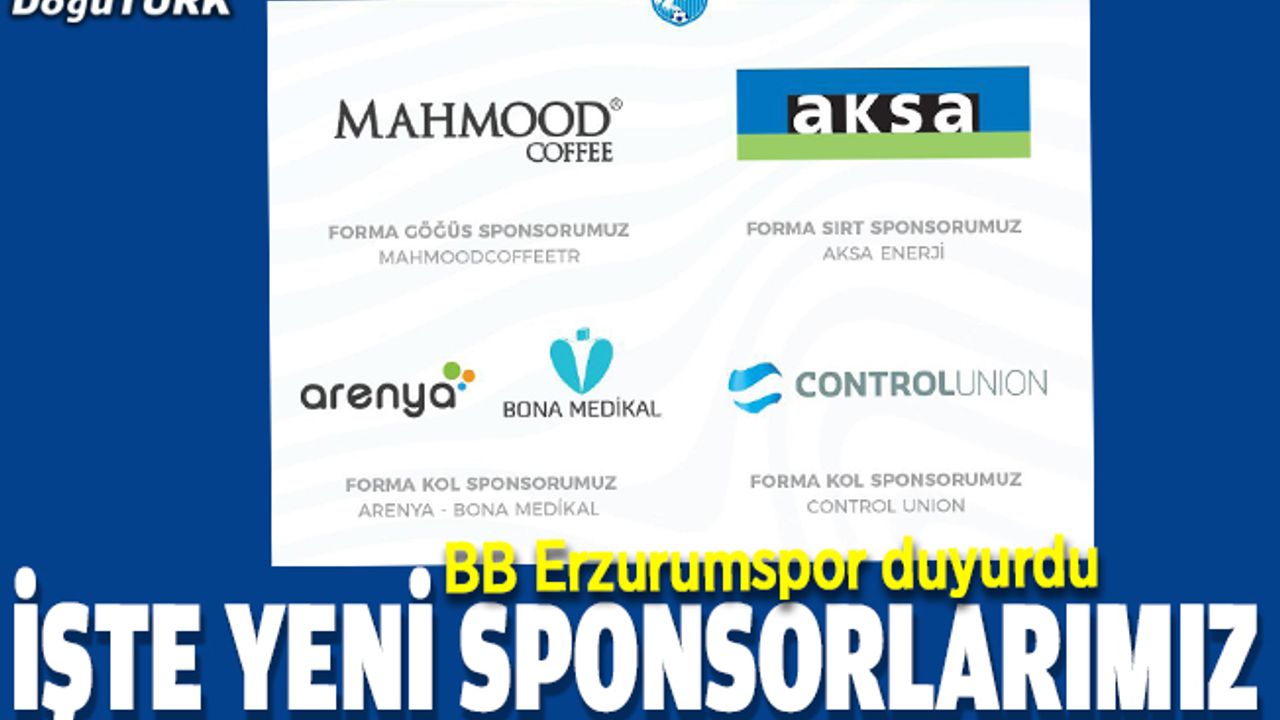 Erzurumspor'a yeni sponsorlar