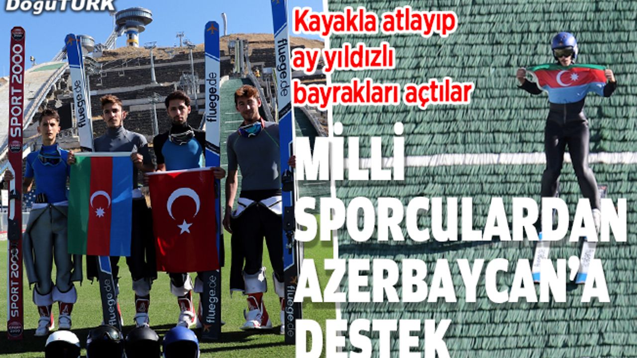 Milli sporculardan Azerbaycan'a destek