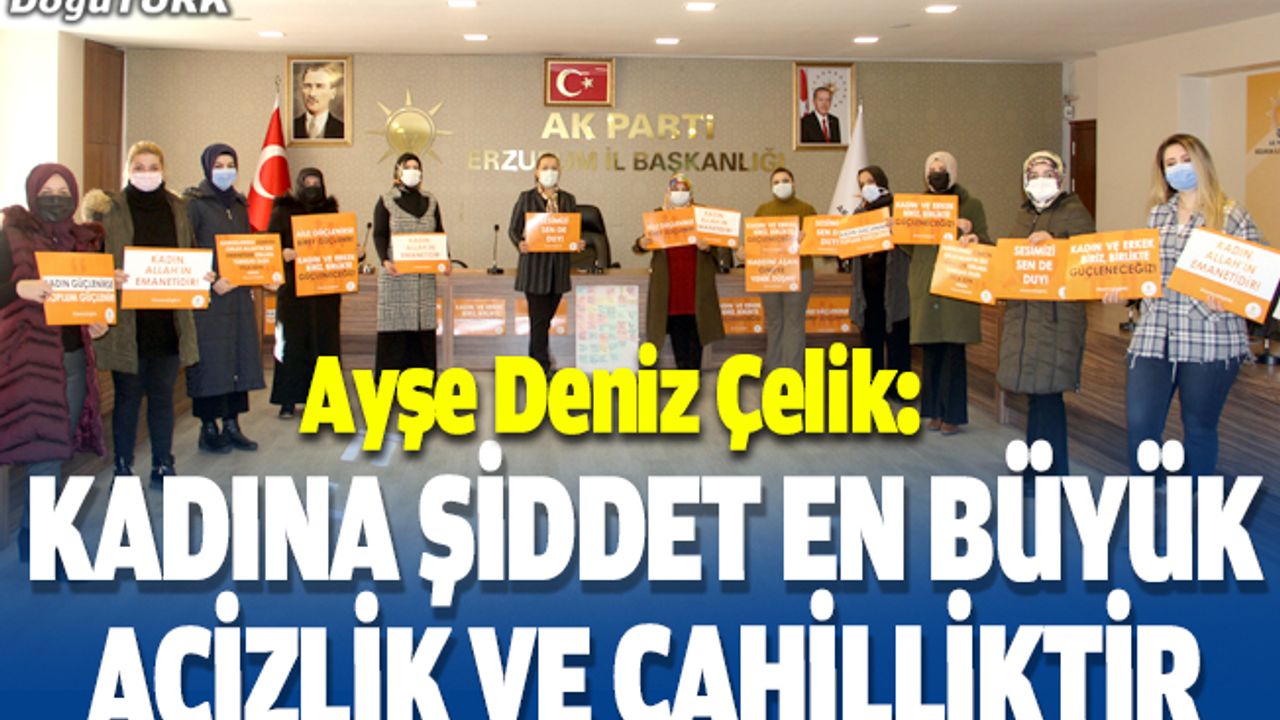 AK Parti'li kadınlar şiddete karşı tek ses oldu
