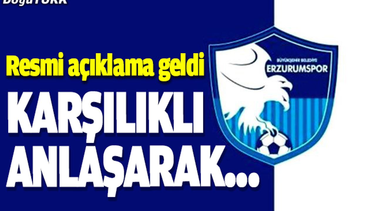 BB Erzurumspor'dan Mehmet Özdilek açıklaması