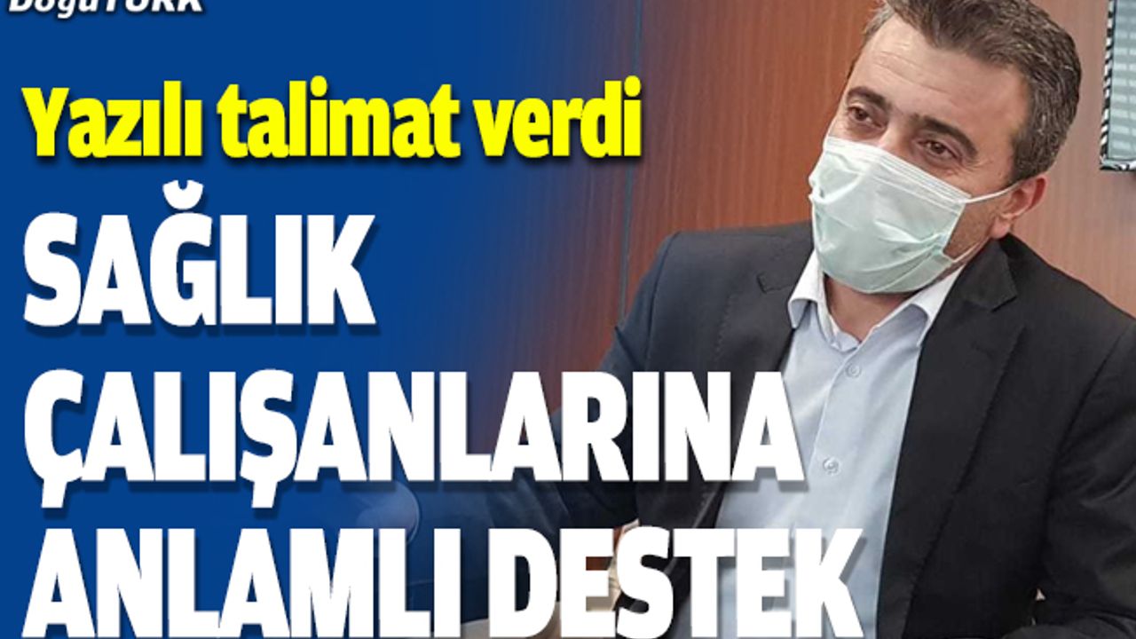 Bedir'den Kovid-19'la mücadele eden sağlıkçılara anlamlı destek