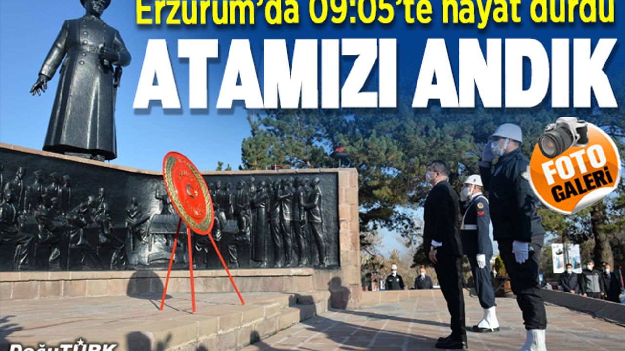 Büyük Önder Atatürk'ü saygı ve minnetle andık