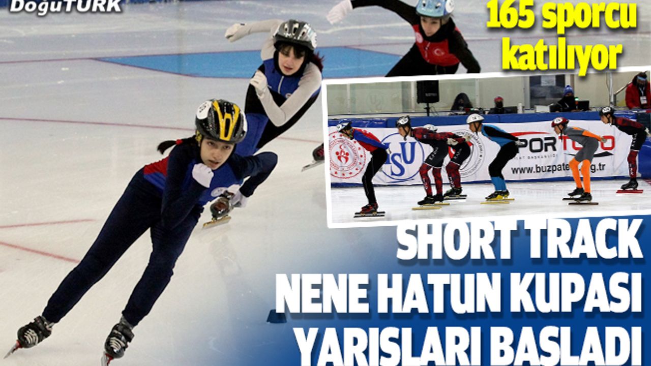 Buz pateninde Short Track Nene Hatun Kupası yarışları başladı