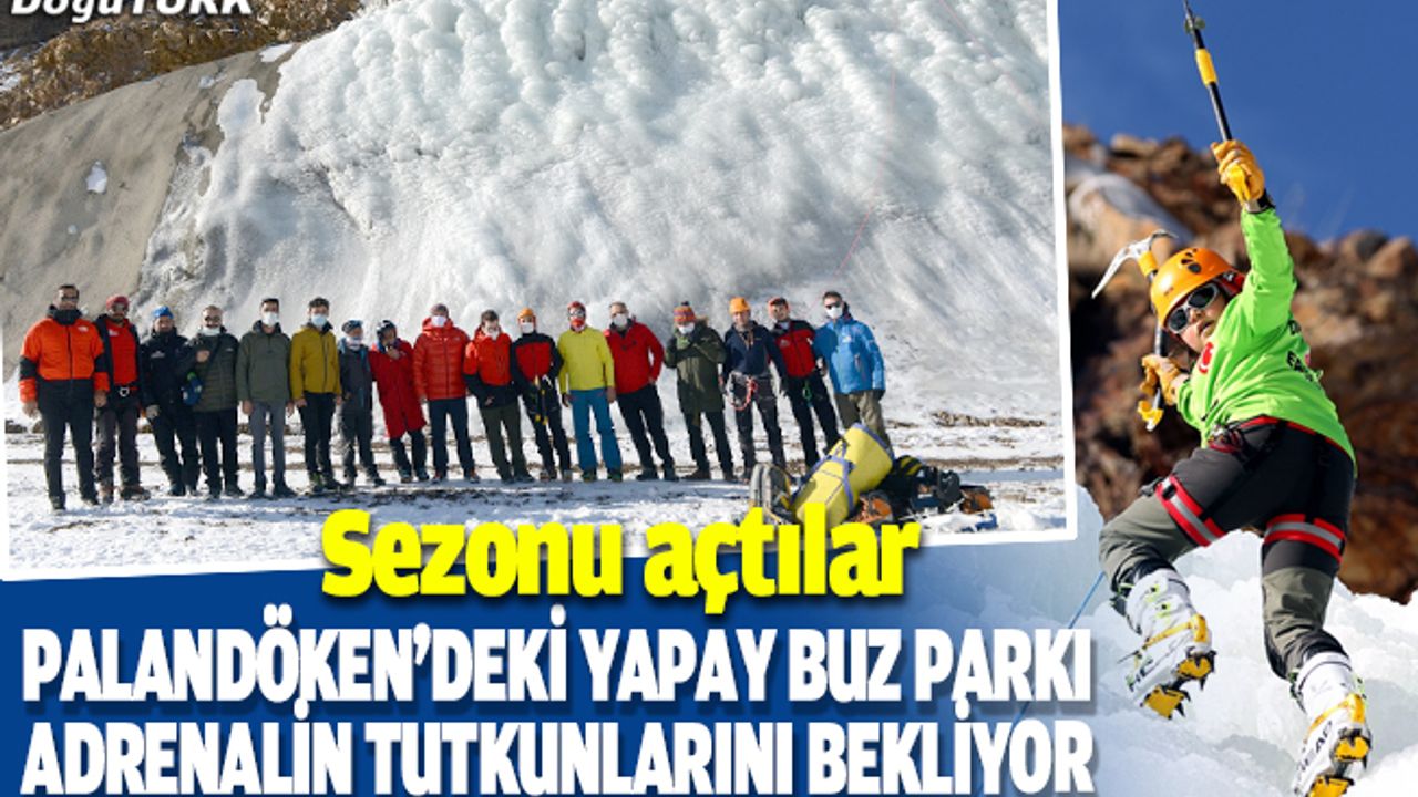 Palandöken'deki yapay buz parkı adrenalin tutkunlarını bekliyor