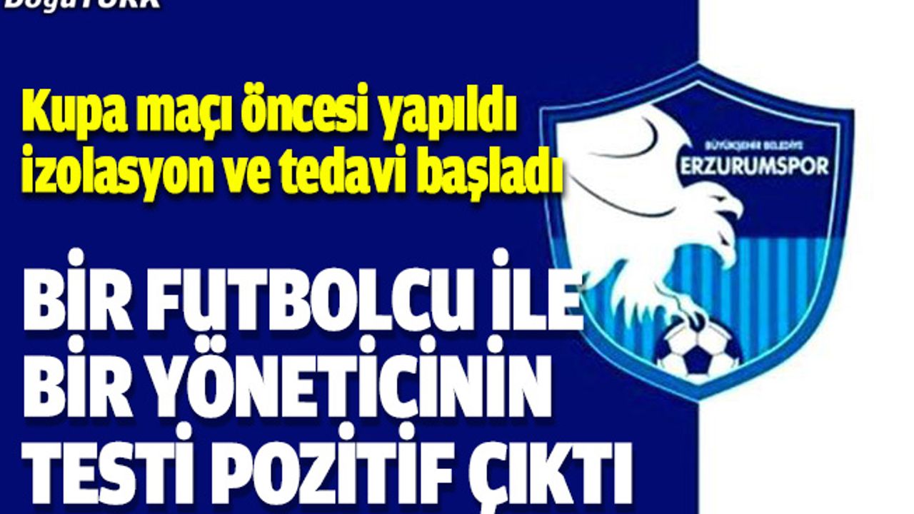 BB Erzurumspor'da korona şoku