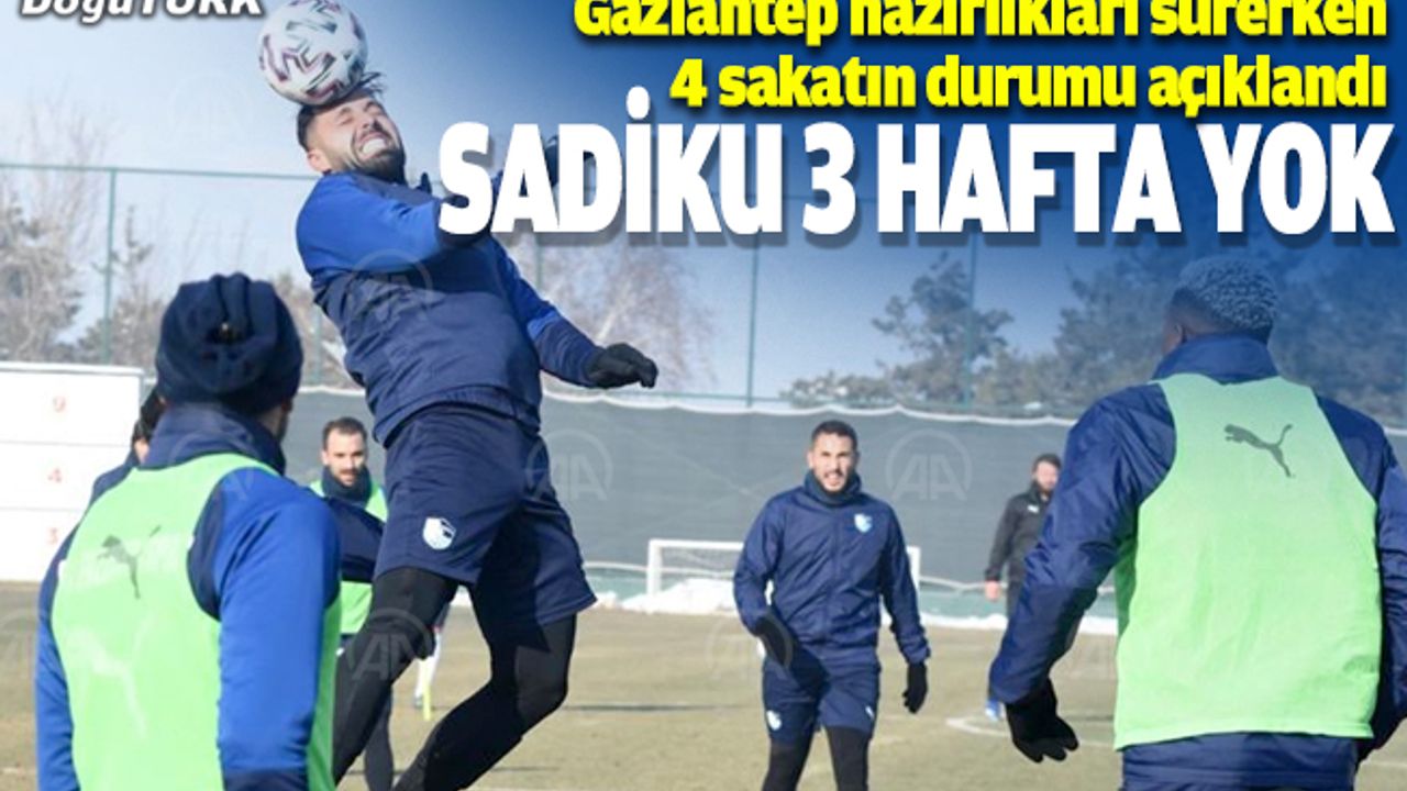 BB Erzurumspor'da Sadiku 3 hafta sahalardan uzak kalacak
