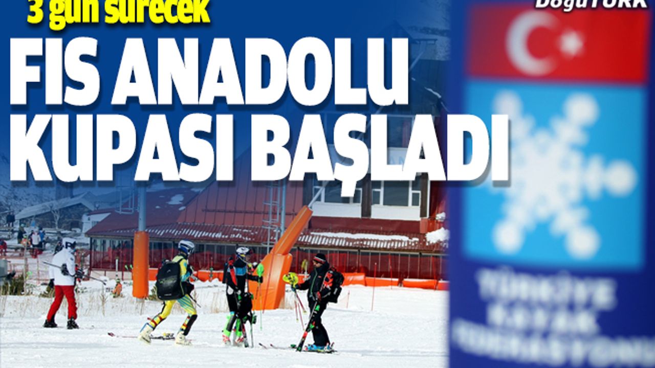 FIS Uluslararası Alp Disiplini Anadolu Kupası Erzurum'da başladı