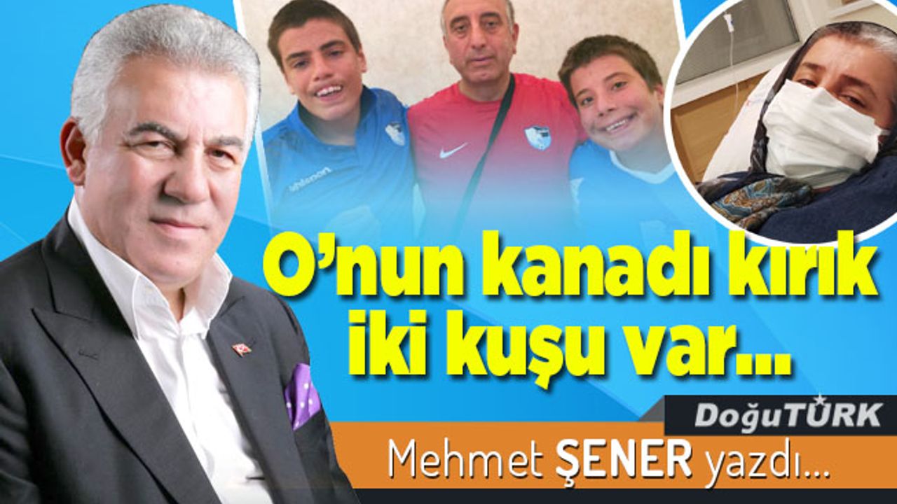 O’nun kanadı kırık iki kuşu var…