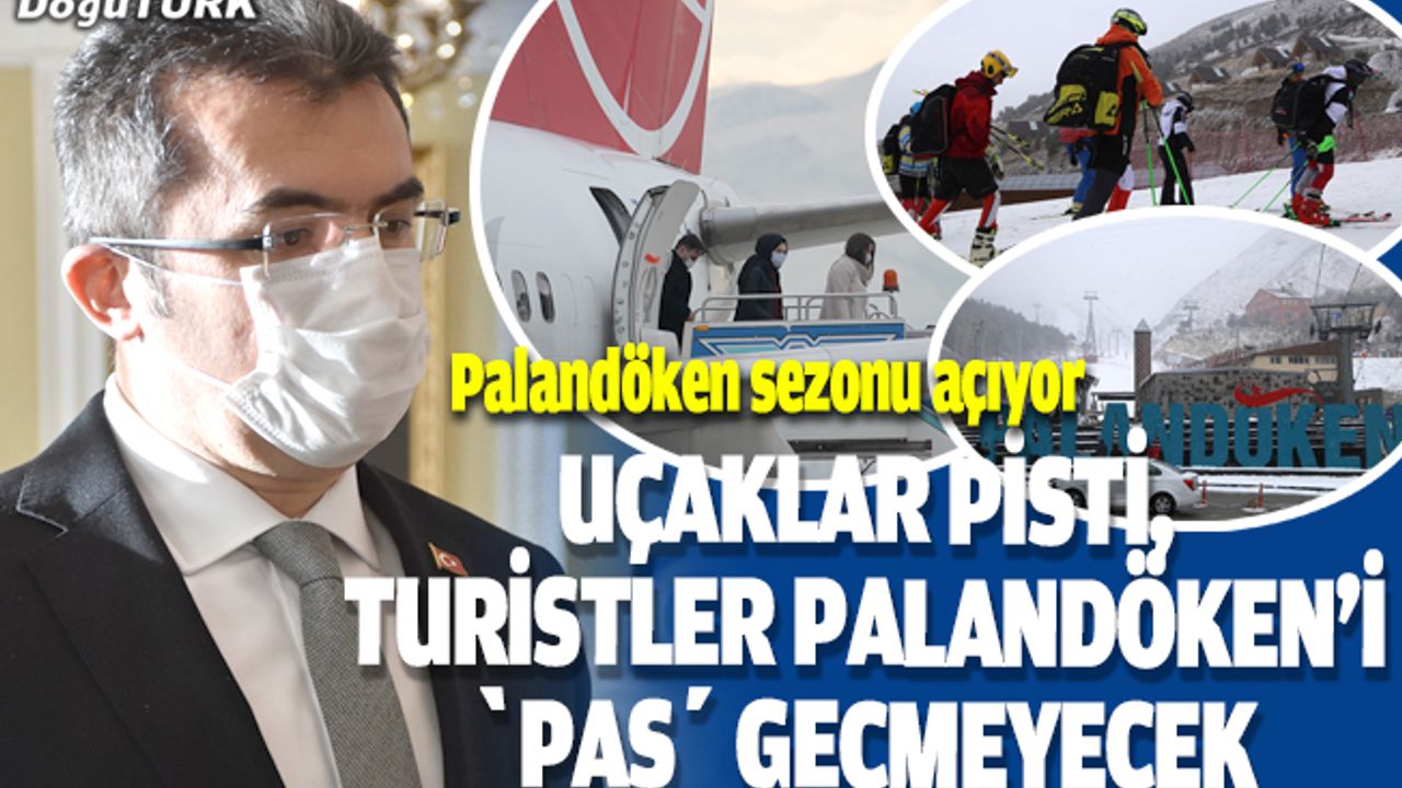Uçaklar pisti, turistler Palandöken'i "pas" geçmeyecek