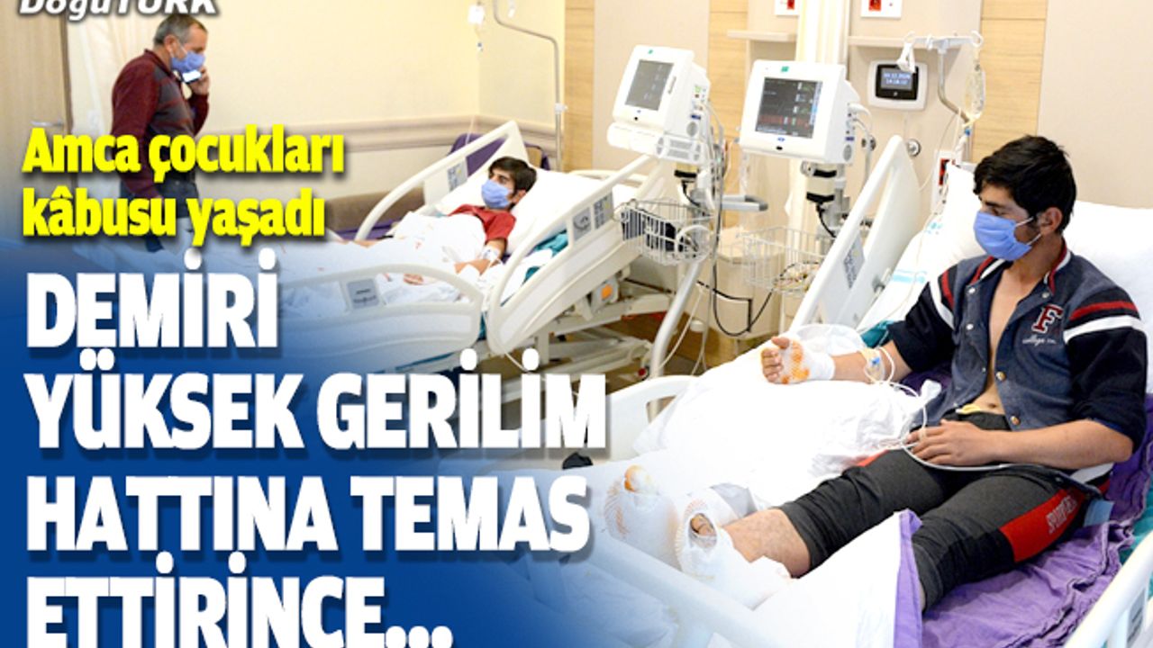 Yüksek gerilim hattı Erzincanlı amca çocuklarının kabusu oldu