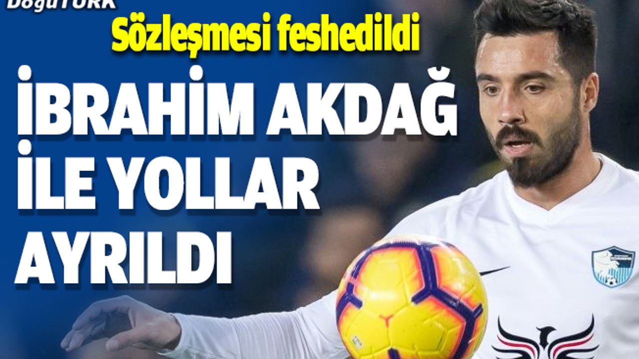 Belediye Erzurumspor'da İbrahim Akdağ ile yollar ayrıldı