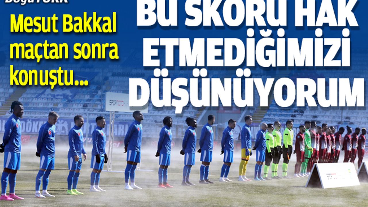 BB Erzurumspor- Atakaş Hatayspor maçının ardından konuştular