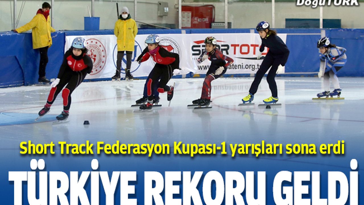 Buz pateninde "Short Track Federasyon Kupası-1" yarışları sona erdi