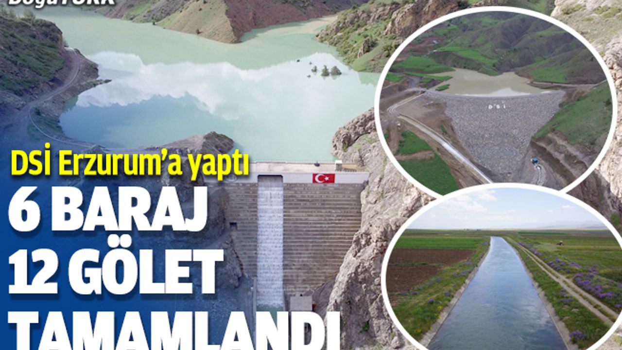 DSİ Erzurum'a 18 yılda 6 baraj ve 12 gölet kazandırdı