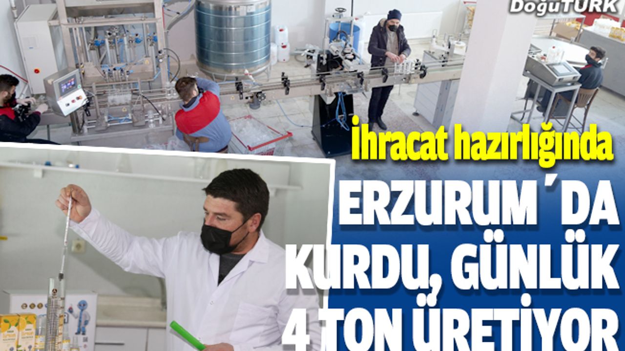 Erzurumlu girişimci kolonya ile yurtdışına açılıyor