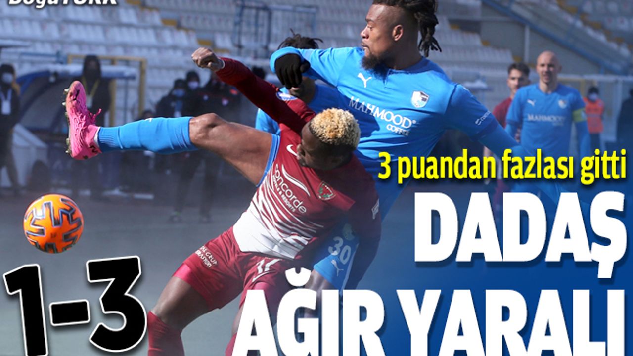 Seri bitti, Dadaş ağır yara aldı