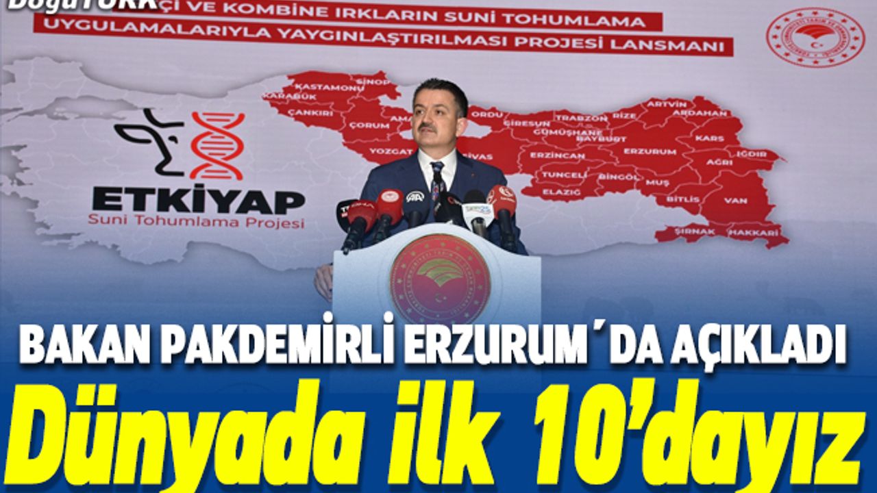 Bakan Pakdemirli: Tarımsal hasılada Avrupa'da lider, dünyada ilk 10’dayız