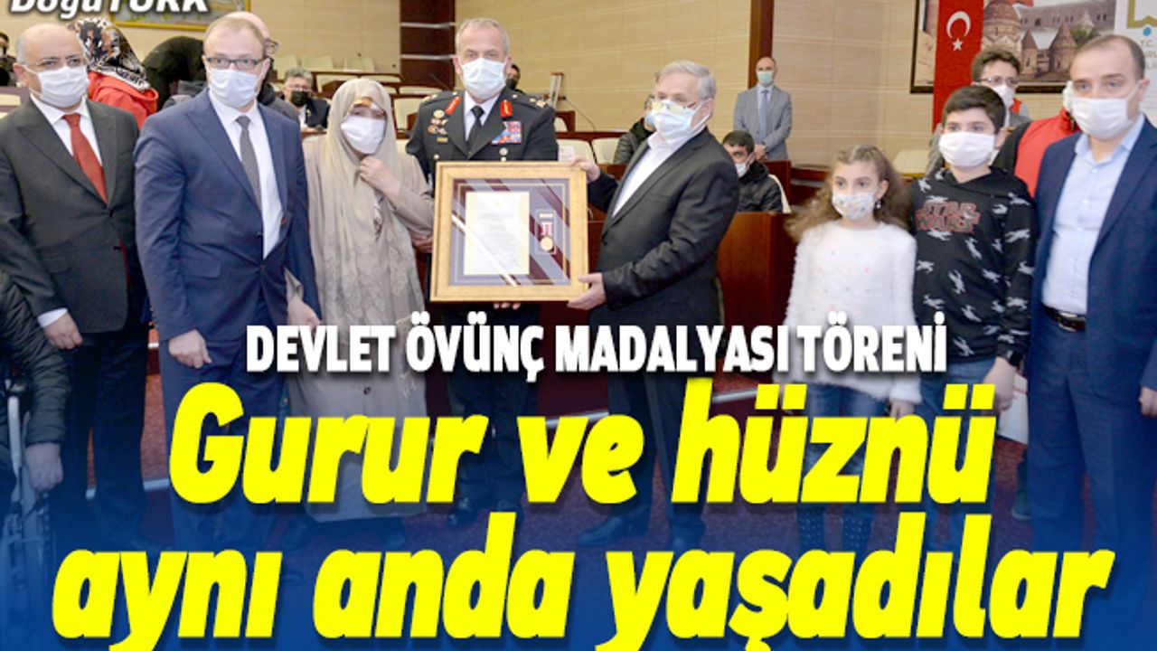 Erzurum'da Devlet Övünç Madalyası ve Beratı Töreni düzenlendi