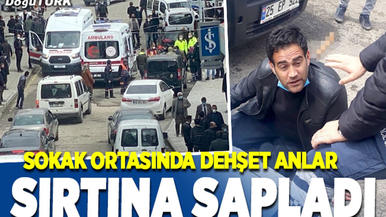 Erzurum'da dehşet anlar; sırtından bıçaklandı