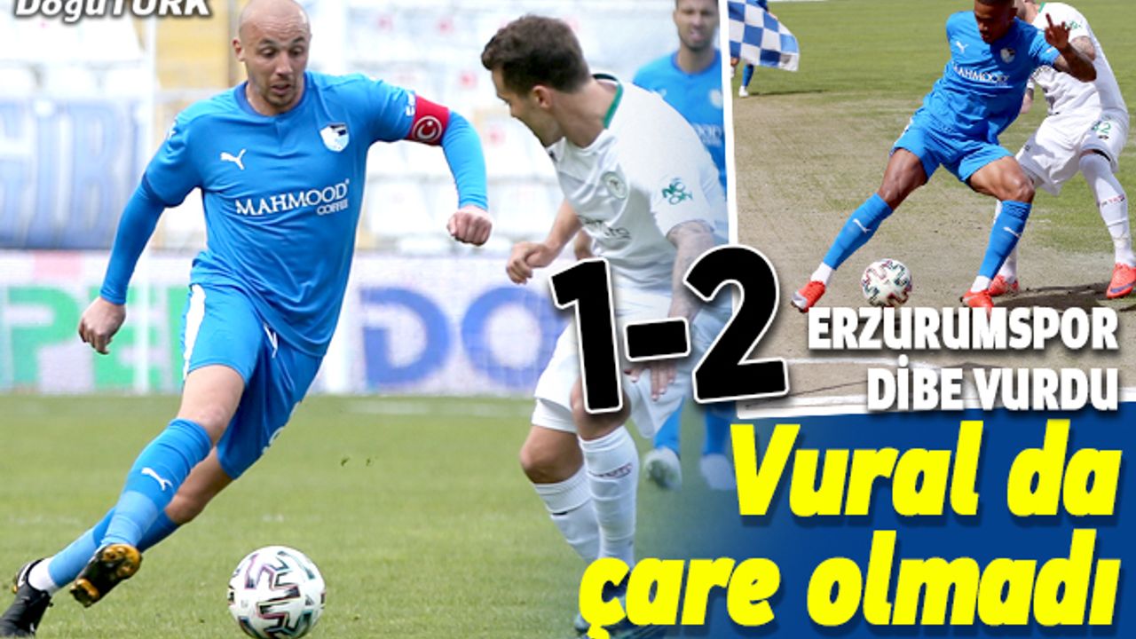 Erzurumspor’a Yılmaz Vural da çare olamadı!