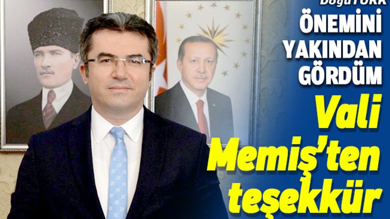 Kovid-19'u yenen Erzurum Valisi Okay Memiş teşekkür etti