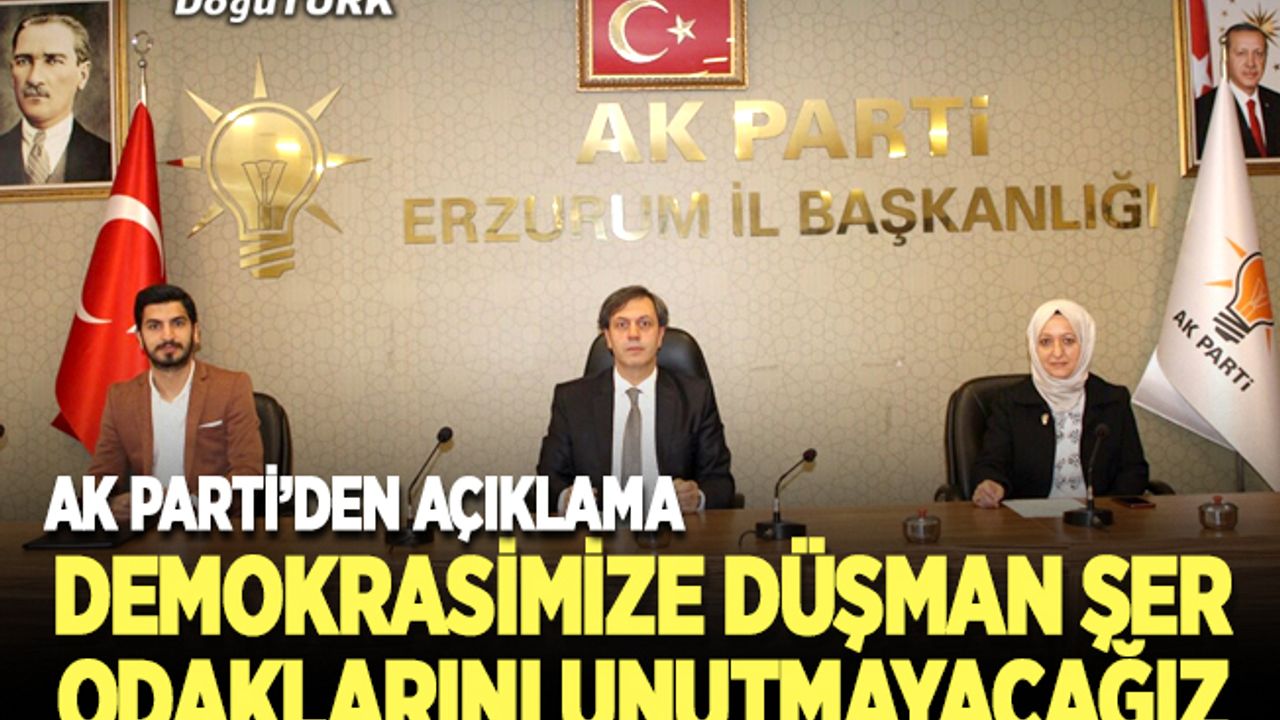 AK Parti Erzurum Teşkilatı 27 Mayıs darbesini kınadı