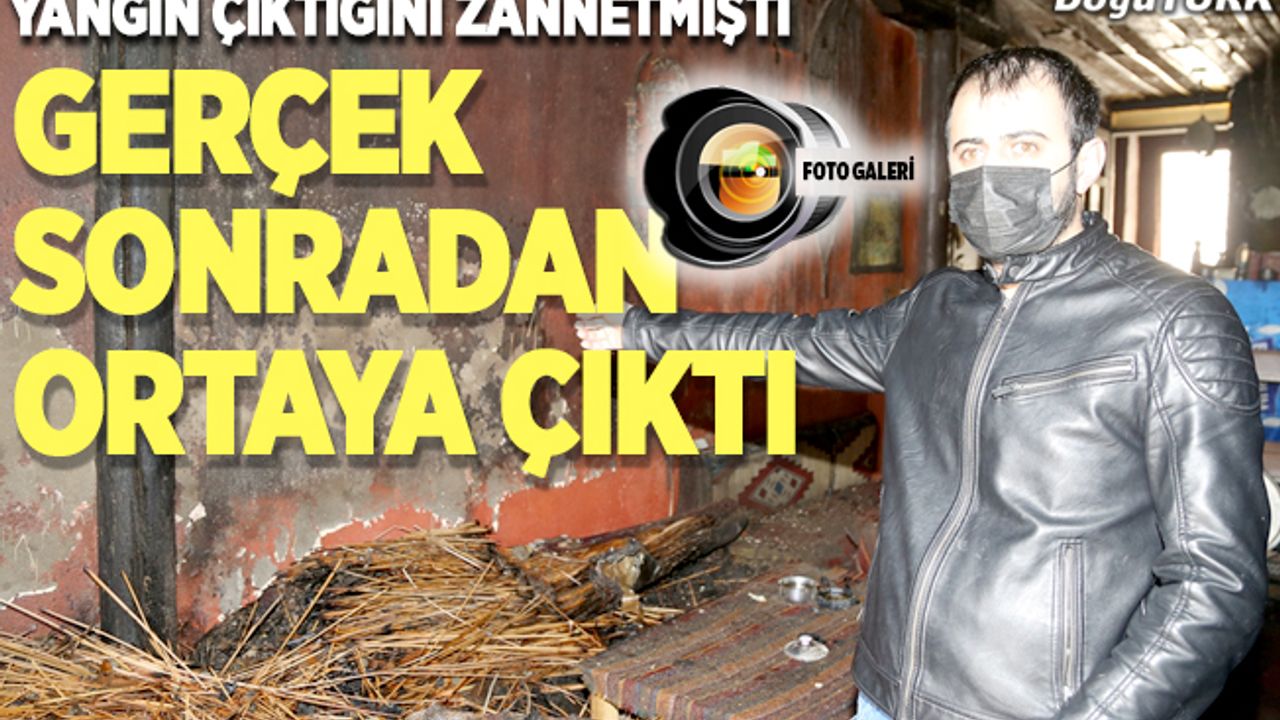 Erzurum'da tarihi çay ocağı kundaklandı