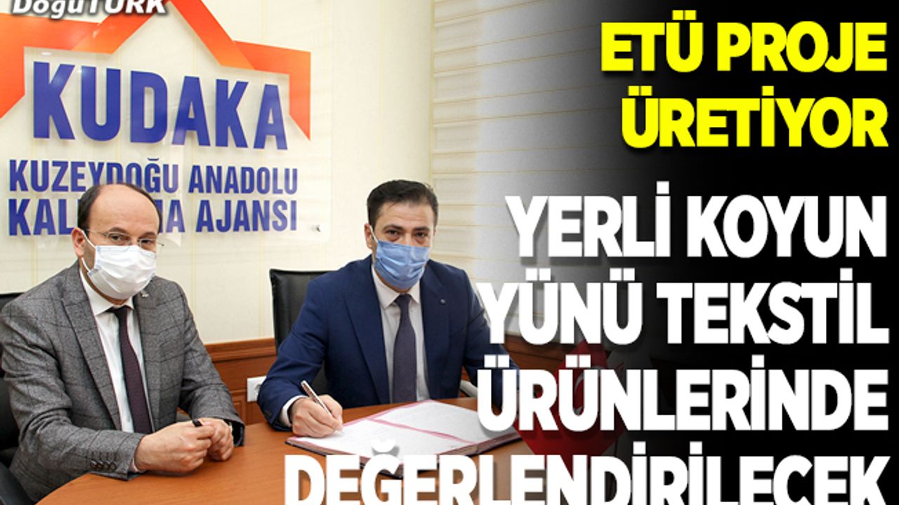 Erzurum'da yerli koyun yünü tekstil ürünlerinde değerlendirilecek