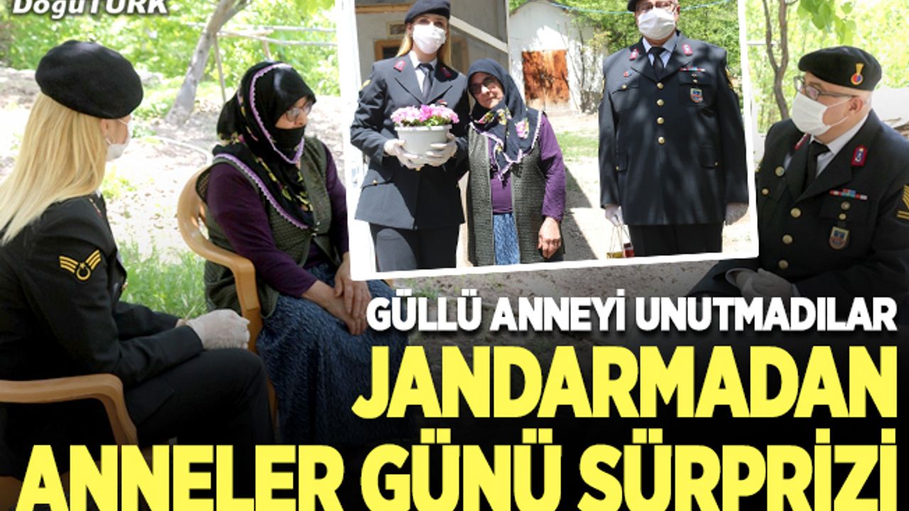 Jandarmadan şehit annesine Anneler Günü sürprizi