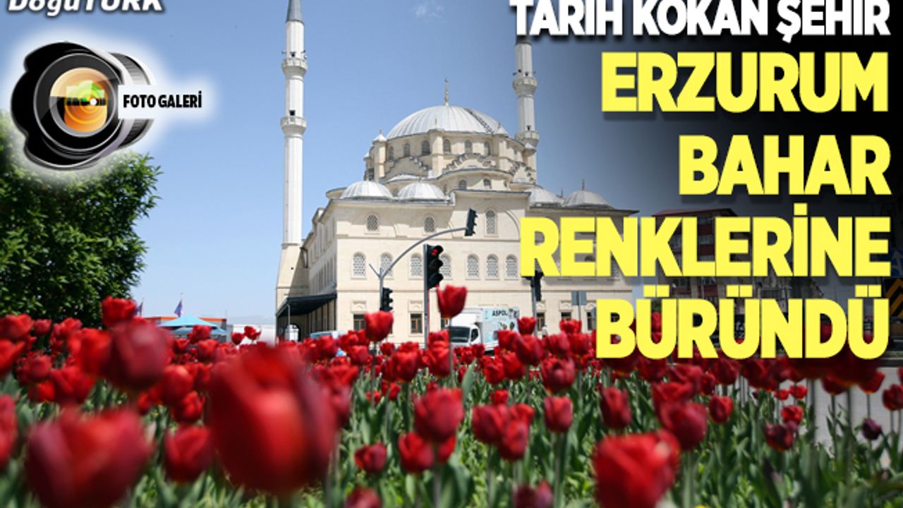 Tarih kokan şehir Erzurum bahar renklerine büründü