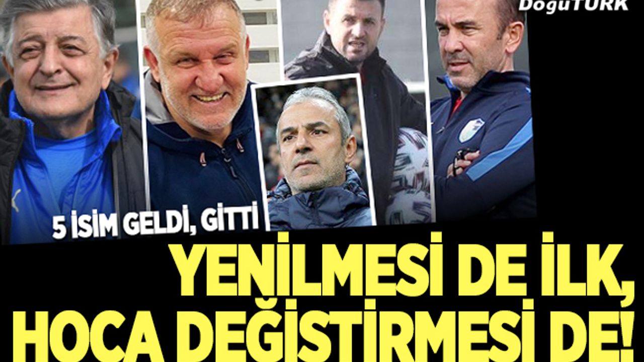 Yenilmesi de ilk, hoca değiştirmesi de!
