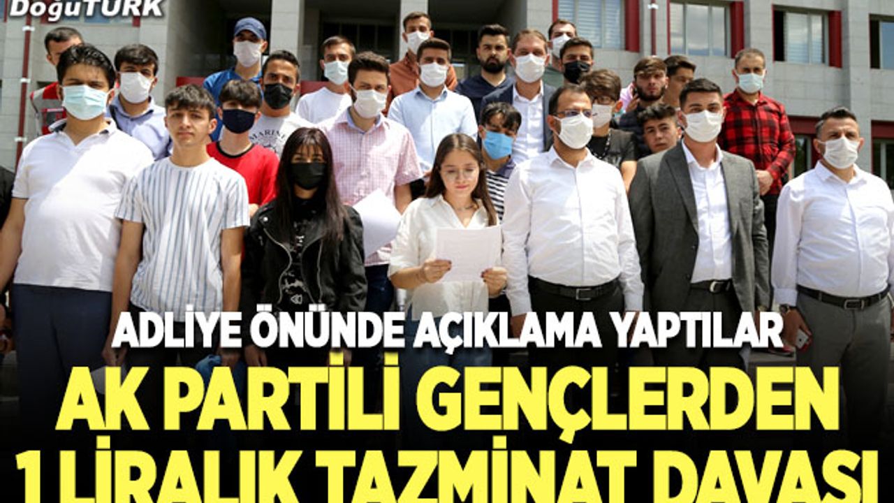 AK Partili gençlerden 1 liralık dava