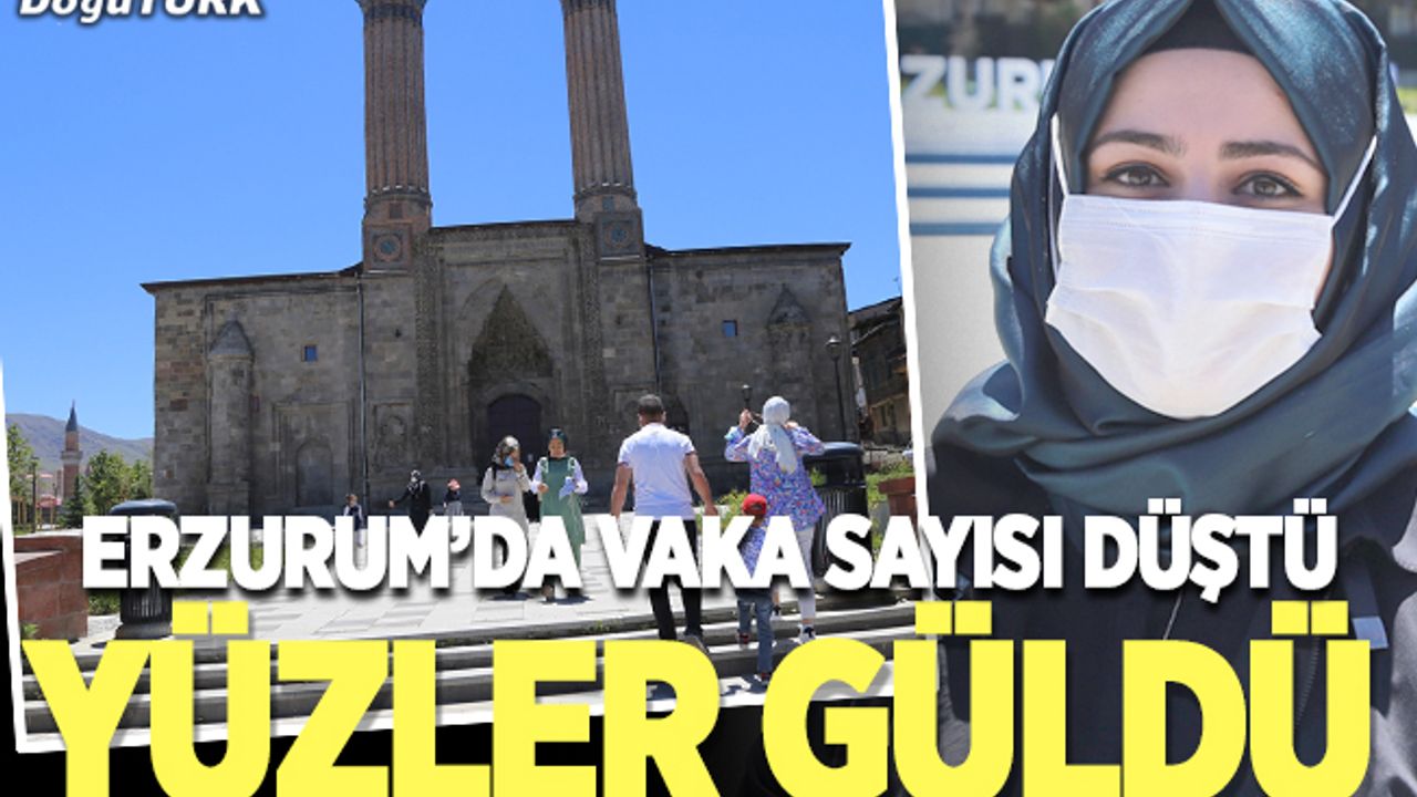 Erzurum'da Kovid-19 vaka sayılarının düşmesi vatandaşı sevindirdi