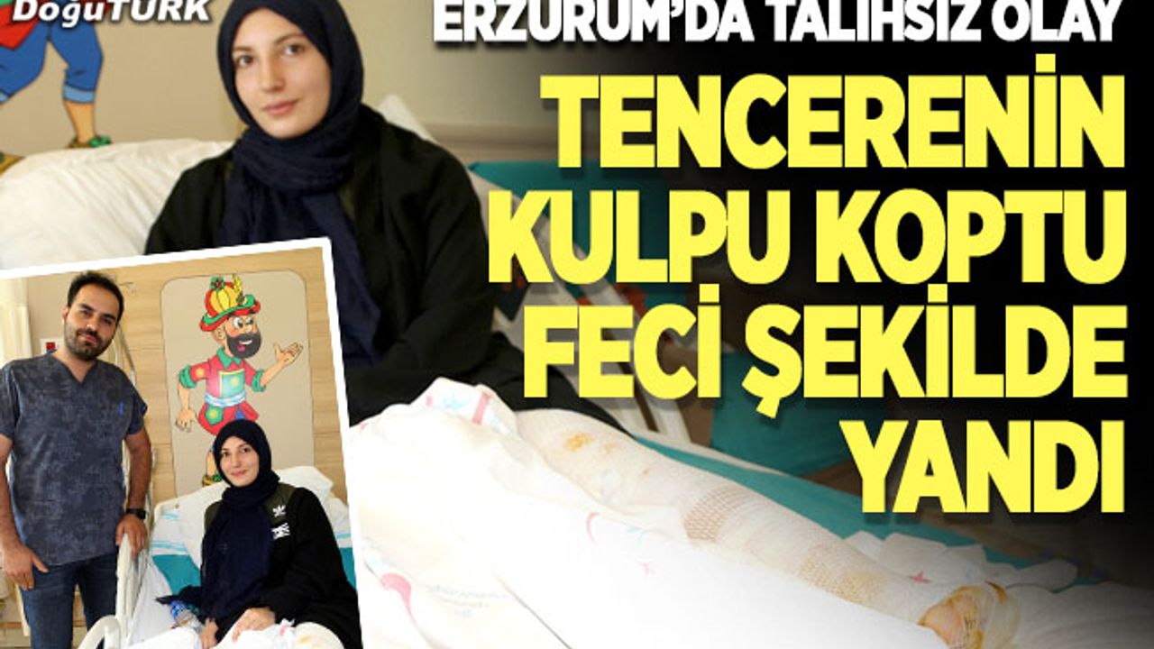 Tencerenin kulpu koptu, 10 litre süt üzerine döküldü