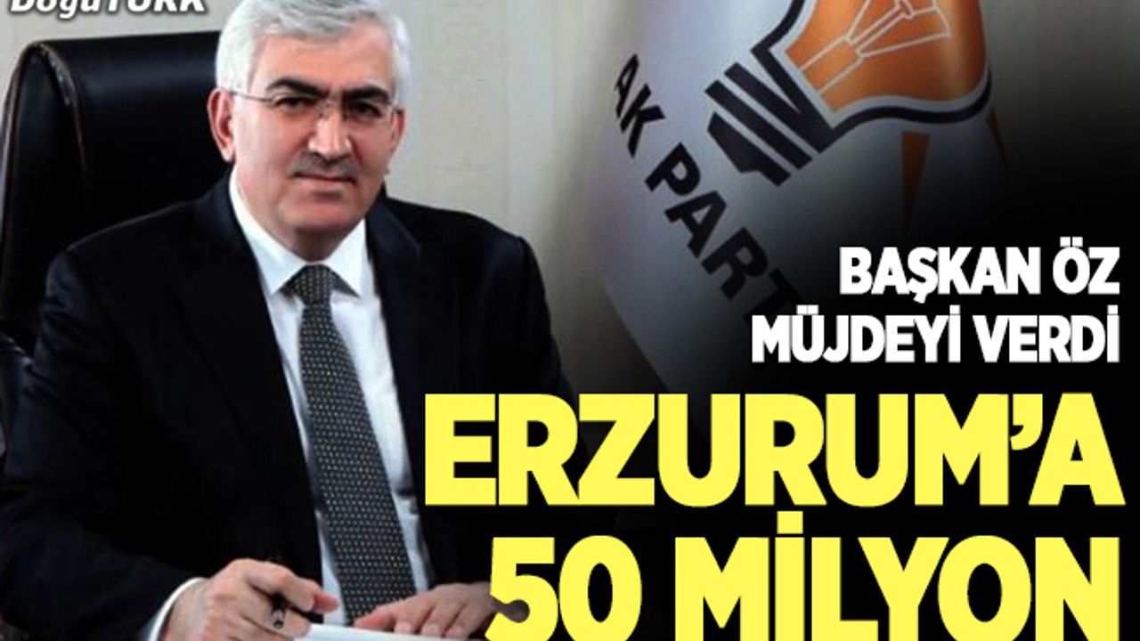 Erzurum’da eğitime 50 milyonluk dev destek