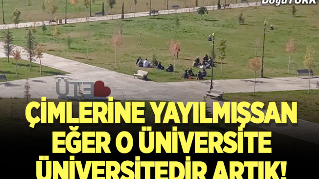 Çimlerine yayılmışsan eğer o Üniversite Üniversitedir artık!