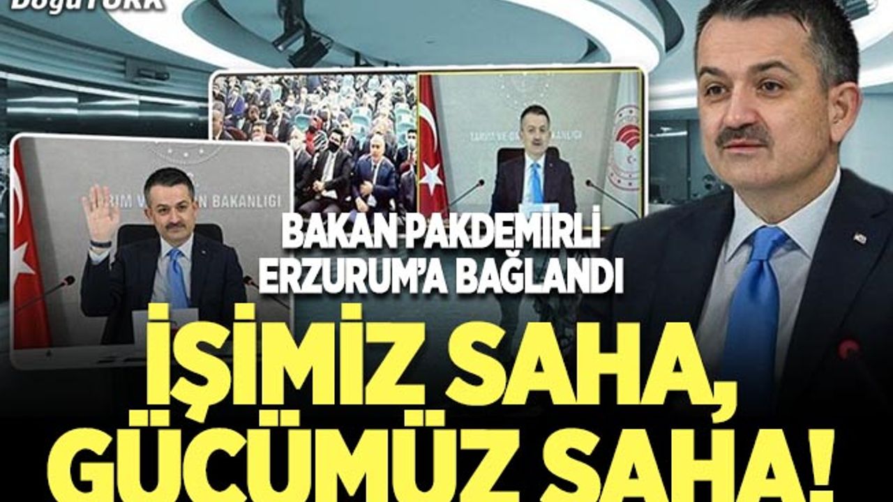 Pakdemirli, “Altını çize çize söylüyorum” diyerek uyardı